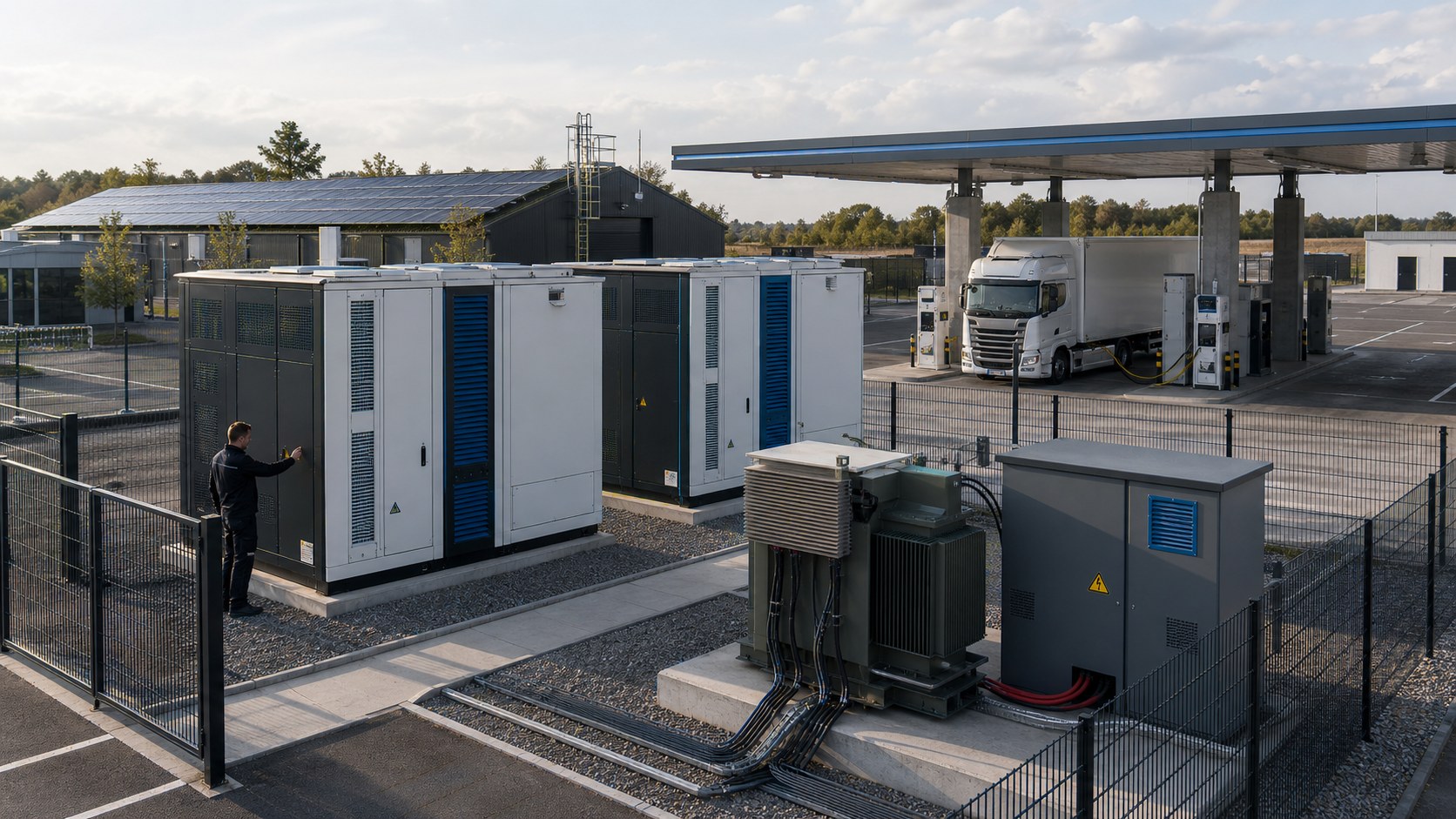 Batteriespeicher am E-Lkw-Ladehub: Vier belastbare Einsatzfälle